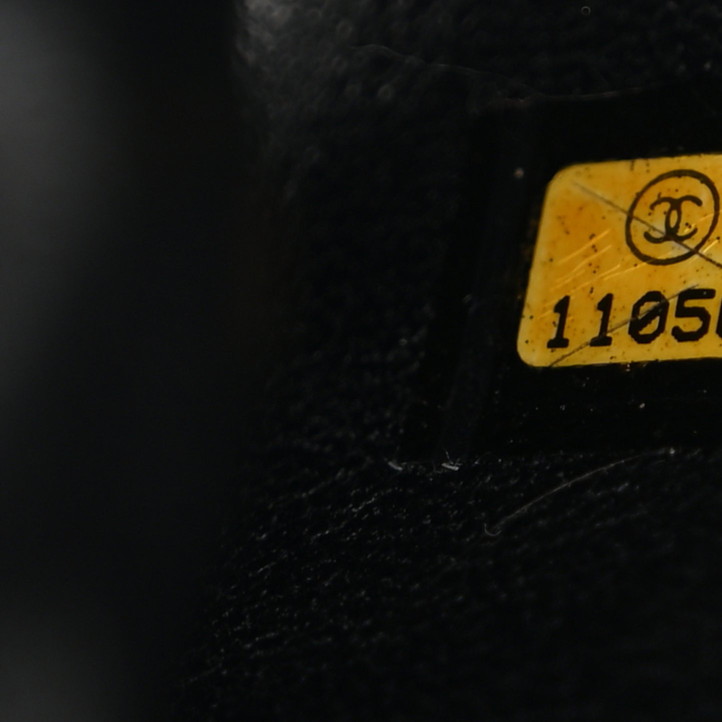 Distressed Patent Quilted Timeless Black