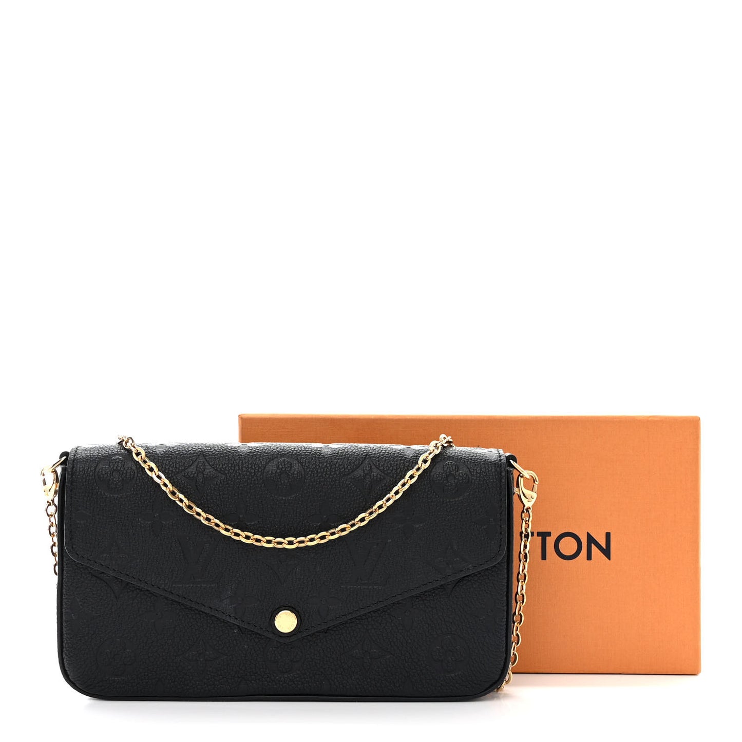 Empreinte Pochette Felicie Chain Wallet Black