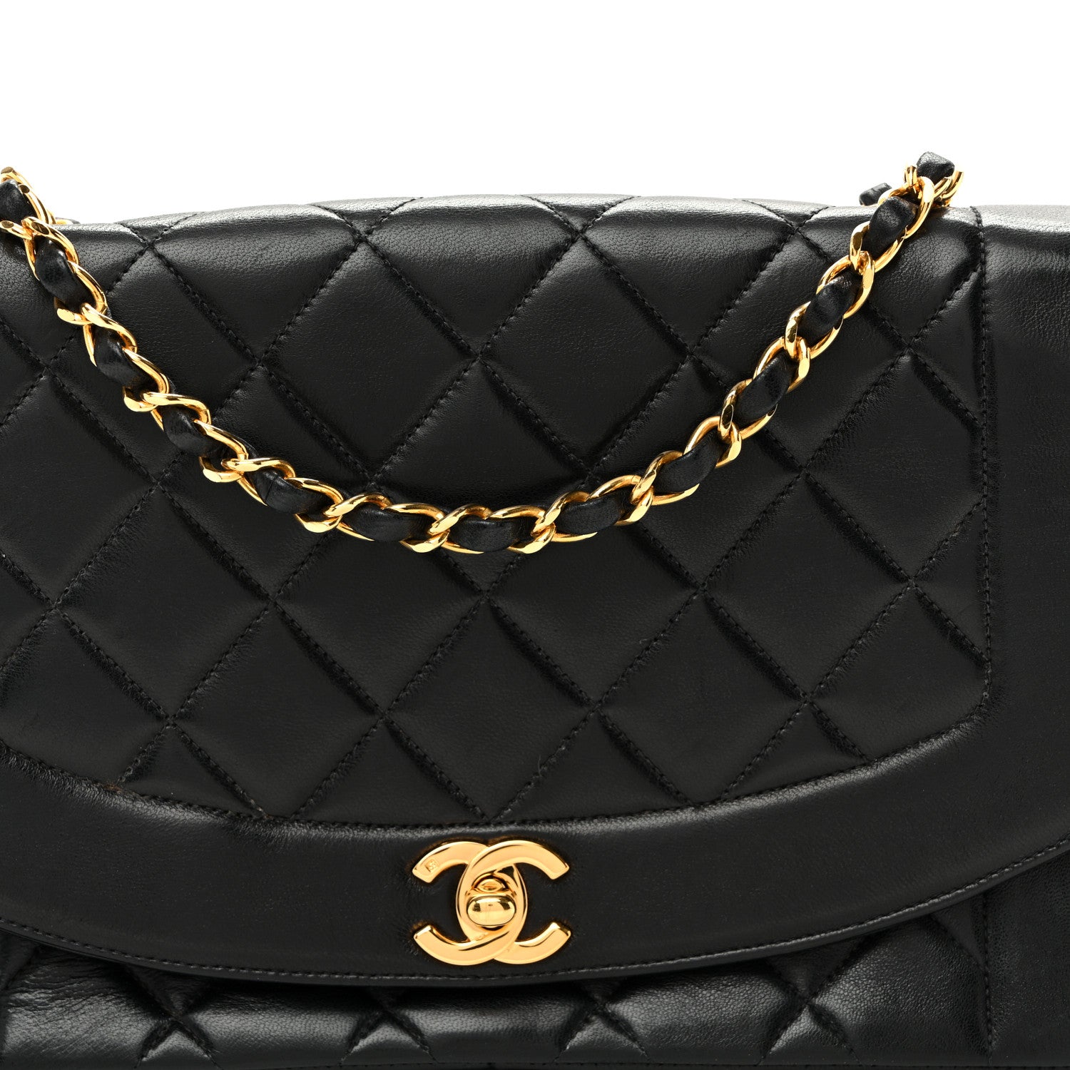 Chanel Lambskin Quilted Medium Single Flap Black 8 of 11