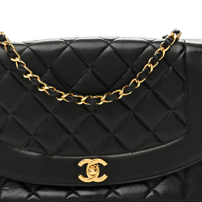 Chanel Lambskin Quilted Medium Single Flap Black 8 of 11