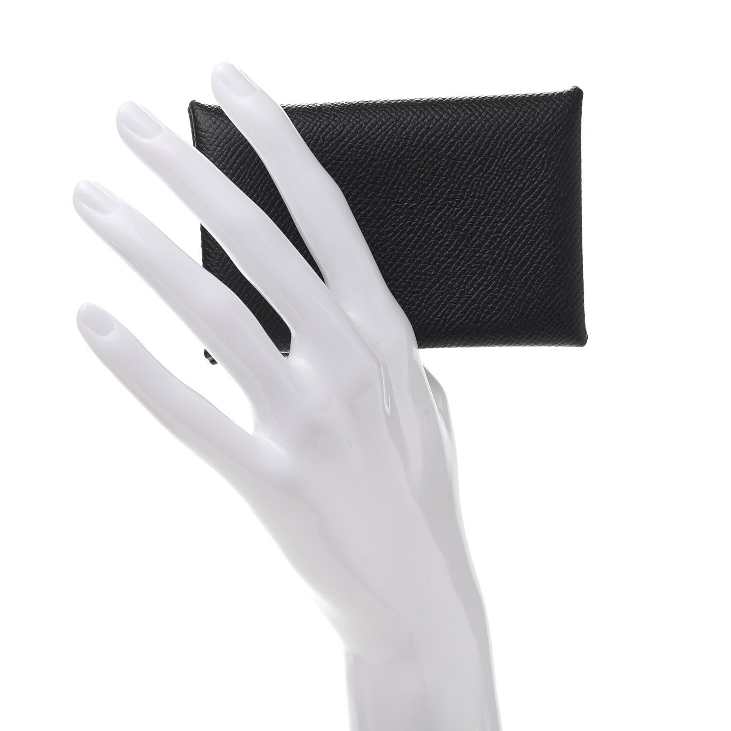 Hermes Epsom Calvi Card Case Black 2 of 10