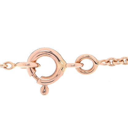 Hermes 18K Rose Gold Diamond Kelly Amulette Pendant Necklace 4 of 5