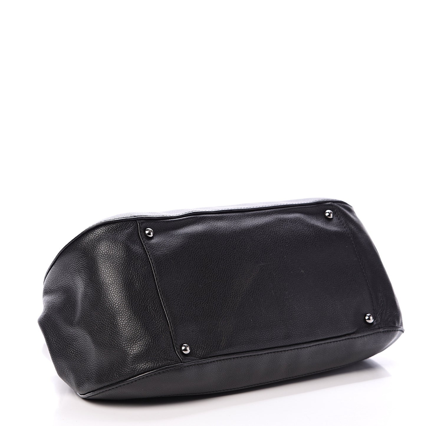 Caviar Quilted Mademoiselle Flap Bag Black
