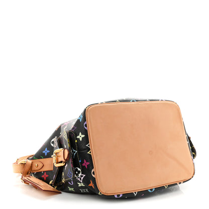 Louis Vuitton Monogram Multicolor Petit Noe Black 3 of 8