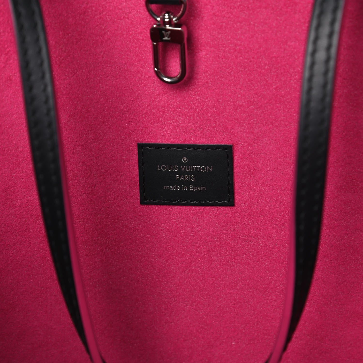 Louis Vuitton Epi Neverfull MM Black Hot Pink 6 of 15