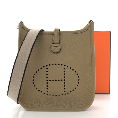 Hermes Taurillon Clemence Sangle Evelyne TPM Beige Marfa 11 of 11