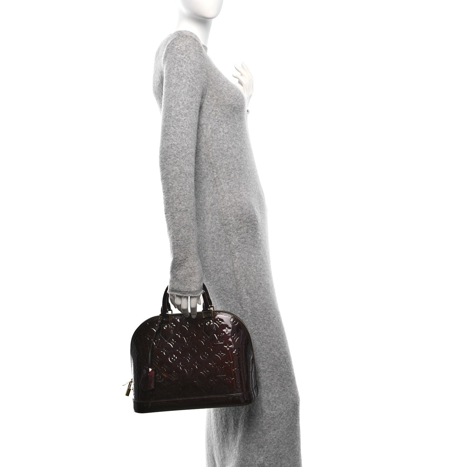 Louis Vuitton Vernis Alma PM  Amarante 2 of 11