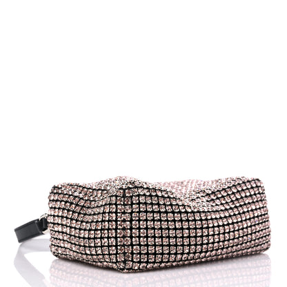 Alexander Wang Mesh Crystal Rhinestone Mini Heiress Pouch Pink 4 of 10