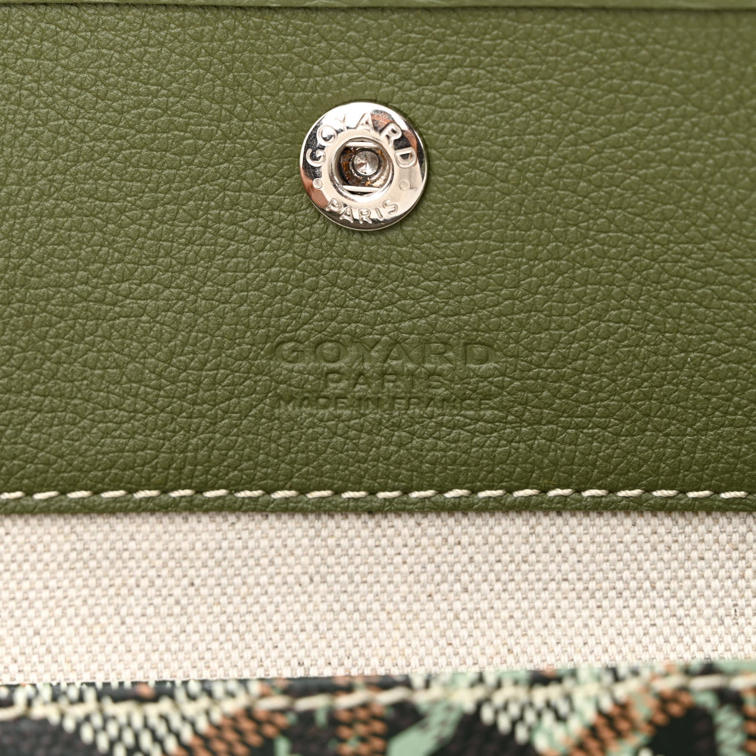Goyard Goyardine Saint Louis Canopée PM Khaki 8 of 12