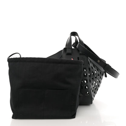 Loewe Calfskin Medium Tulip Hammock Shoulder Bag Black 3 of 15