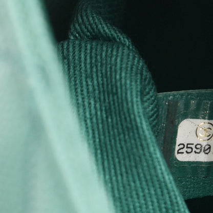 Chanel Caviar Quilted Medium Coco Handle Flap Green 6 of 9