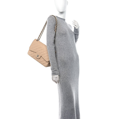 Chanel Caviar Quilted Jumbo Double Flap Beige Clair 2 of 12