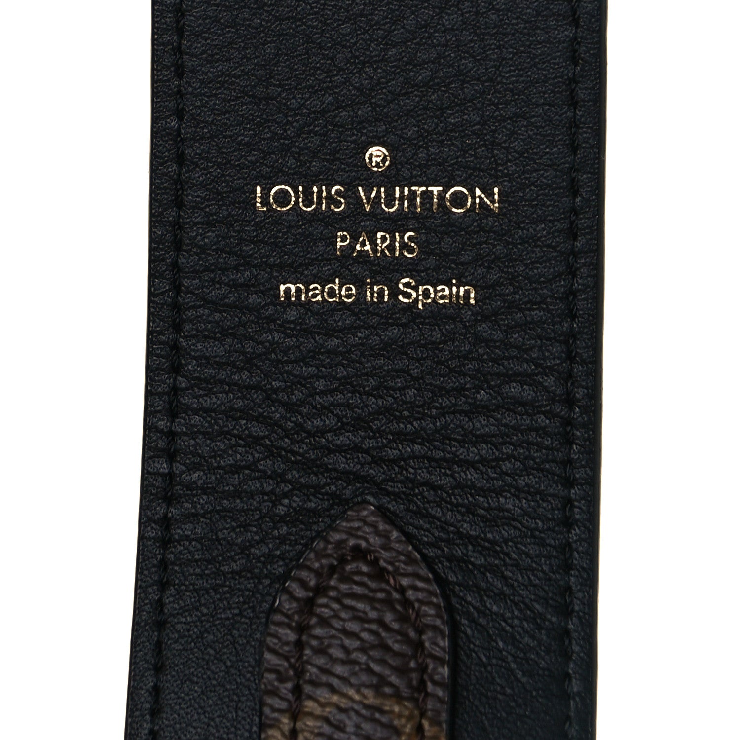 Louis Vuitton Monogram Bandouliere Shoulder Strap Black 3 of 4