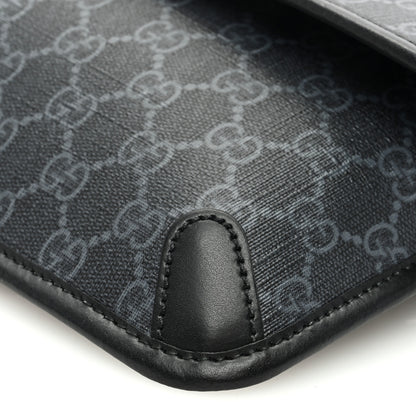 Gucci GG Supreme Monogram Web Slim Belt Bag Black Grey 10 of 10