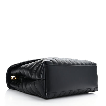 Saint Laurent Calfskin Y Quilted Monogram Medium Loulou Chain Satchel Black 4 of 9