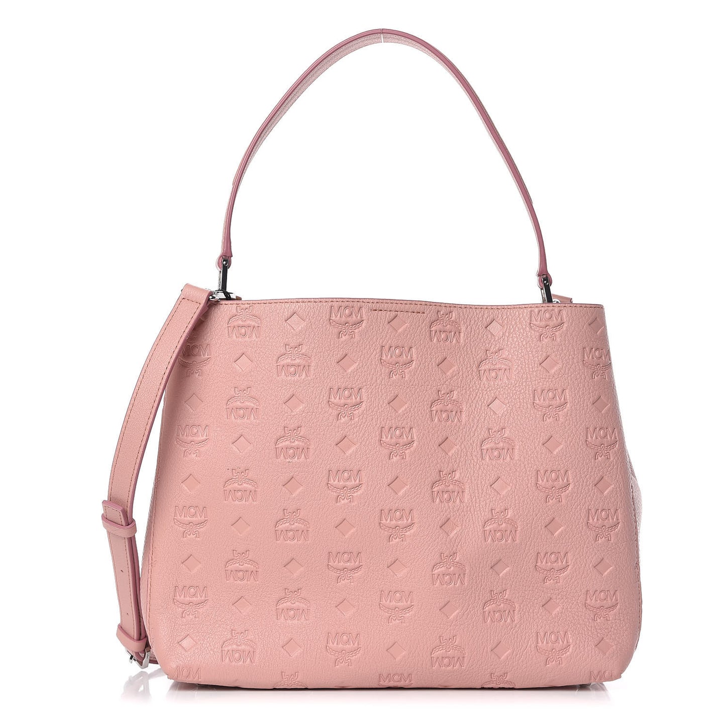 Calfskin Ottomar Monogram Sarah Medium Hobo Pink Blush