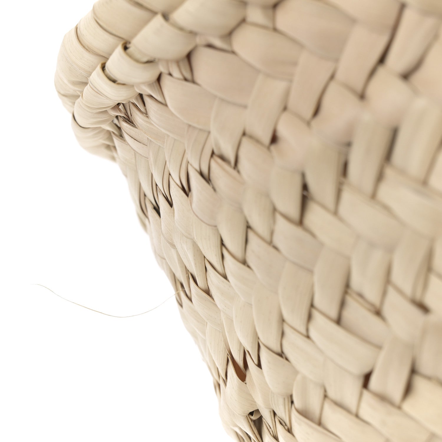 Chloe Raffia Grain Calfskin Medium Marcie Basket White 10 of 14