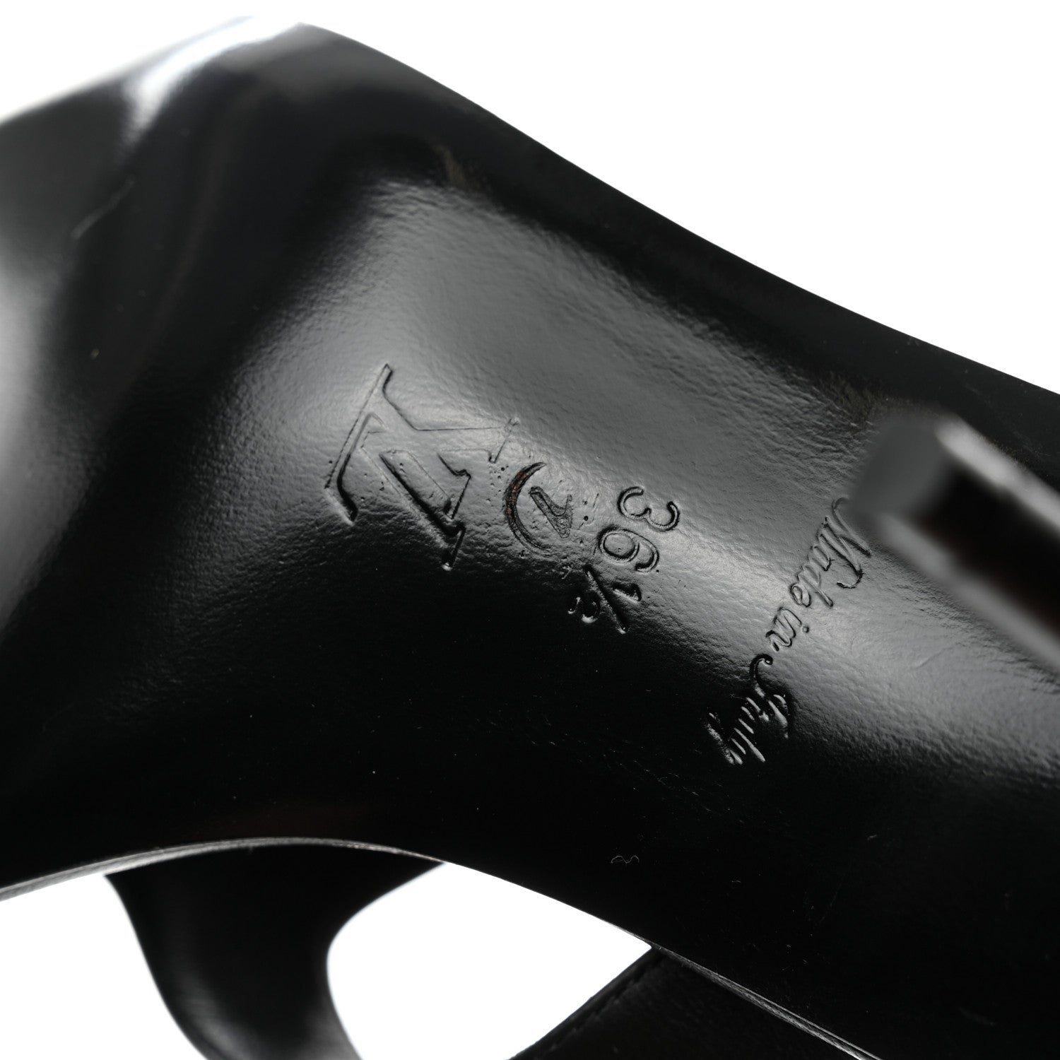 Louis Vuitton Calfskin Signature Thong Sandal 36.5 Black 10 of 11