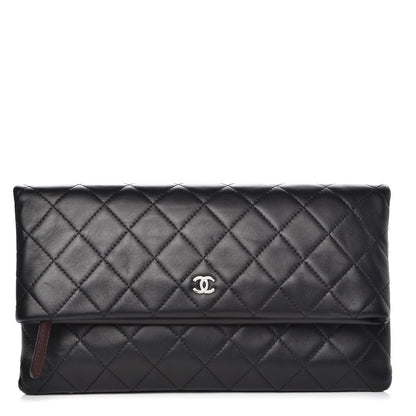 Chanel Lambskin Quilted CC Beauty Clutch Black 1 of 7