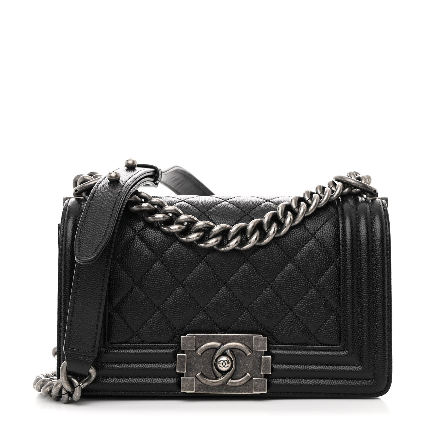 Chanel Caviar Quilted Small Boy Flap Black 1 of 10