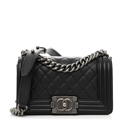 Chanel Caviar Quilted Small Boy Flap Black 1 of 10