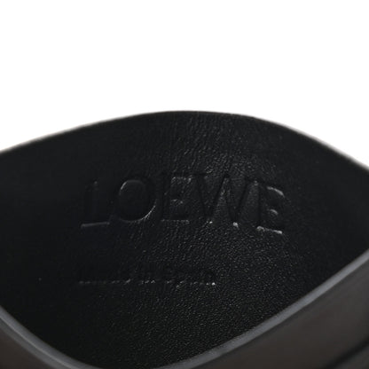 Loewe Soft Grained Calfskin Plain Card Holder Black 6 of 7