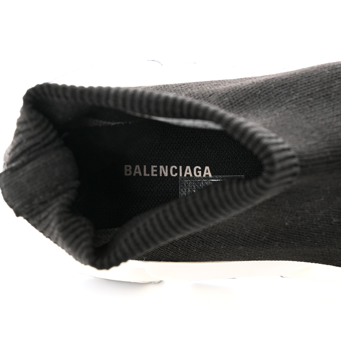 Knit Womens Speed Sneakers 39 Black White