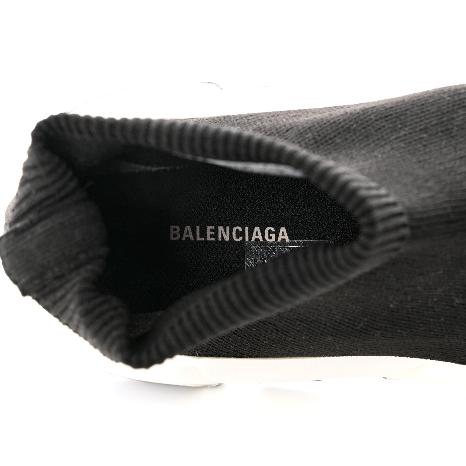 Balenciaga Knit Womens Speed Sneakers 39 Black White 7 of 10