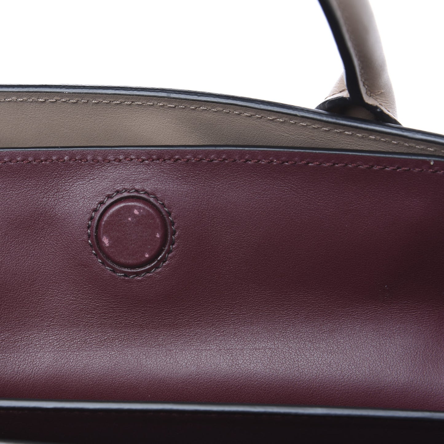 Saffiano City Calfskin Bibliothèque Top Handle Cammeo Granato