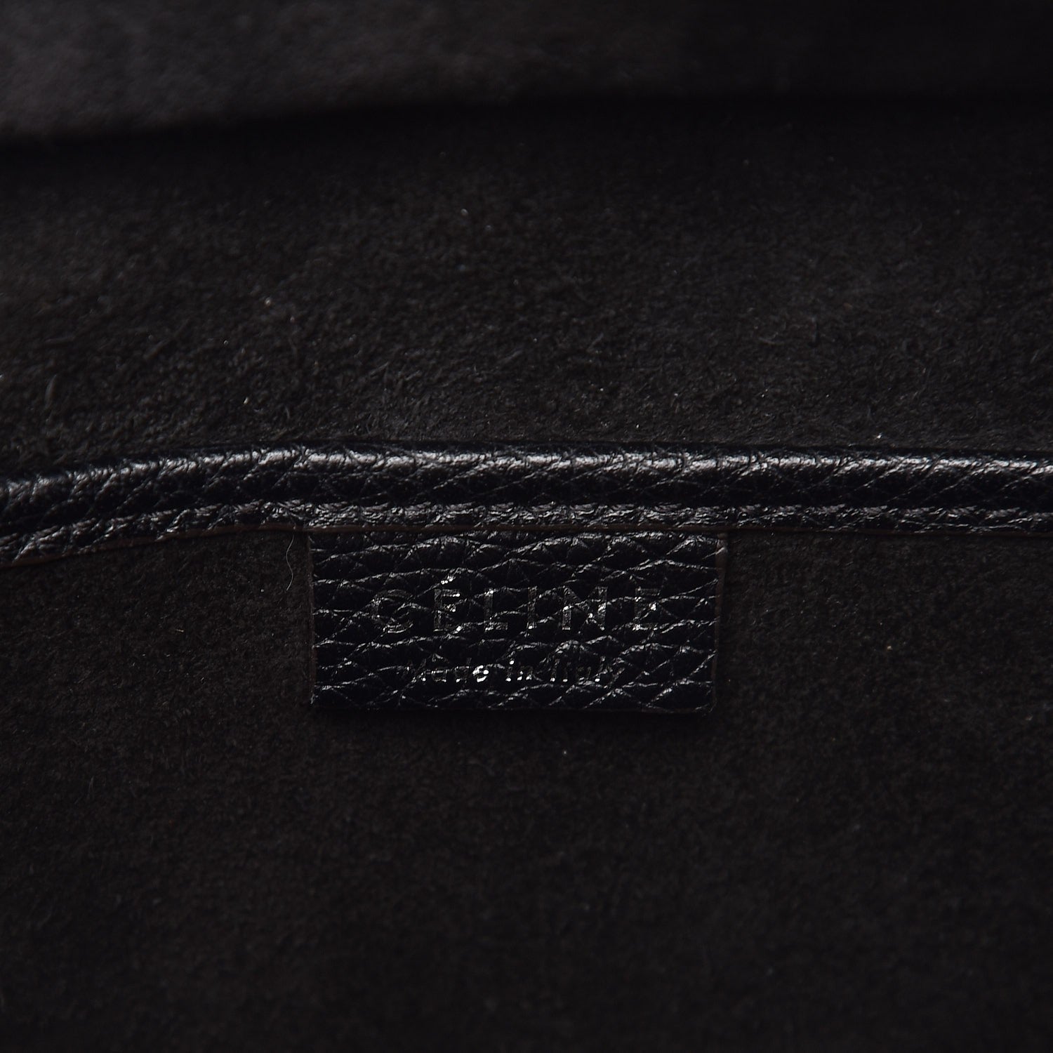 Celine Drummed Calfskin Nano Luggage Black 6 of 6