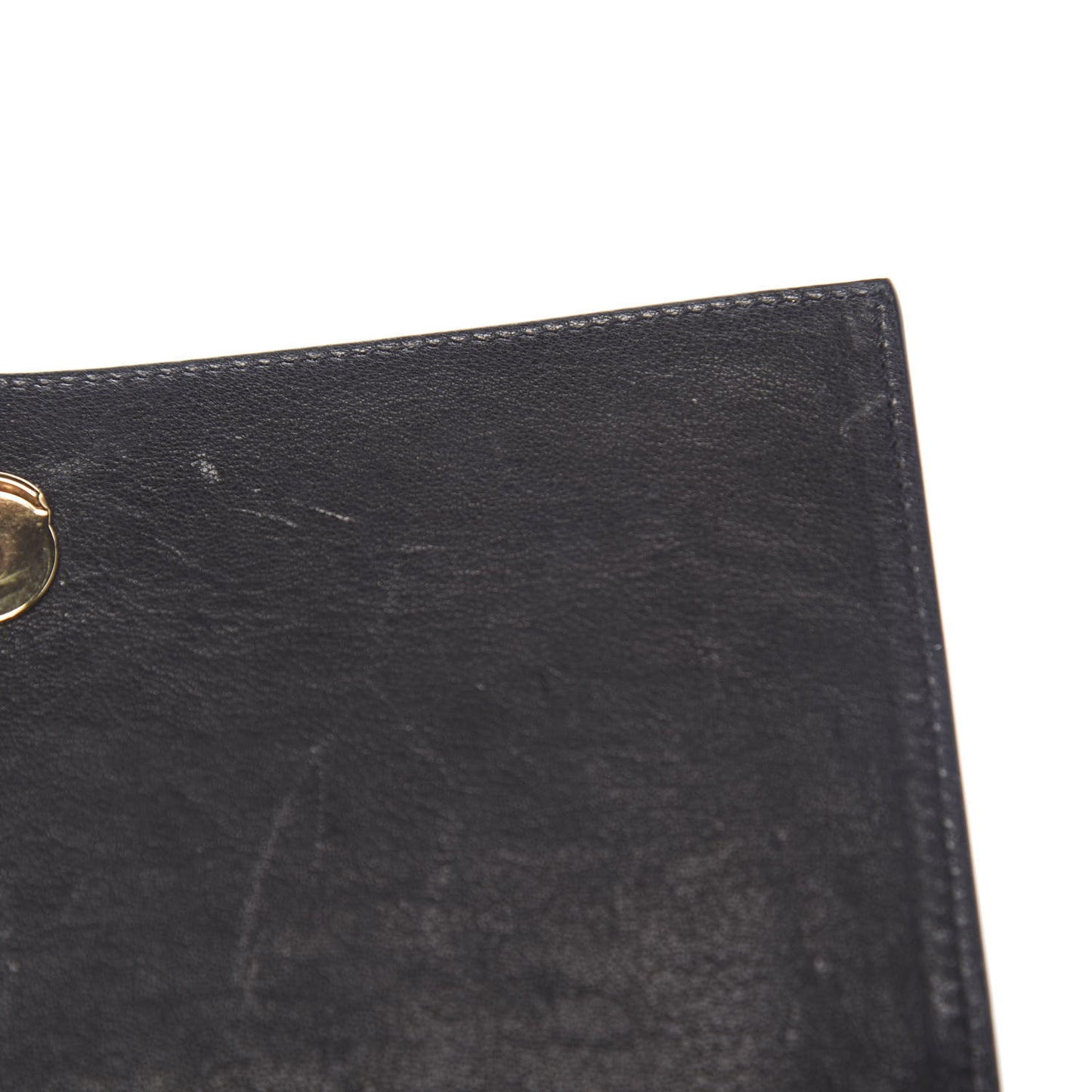 Smooth Calfskin Classic Monogram Kate Heart Tassel Heart Chain Wallet Black