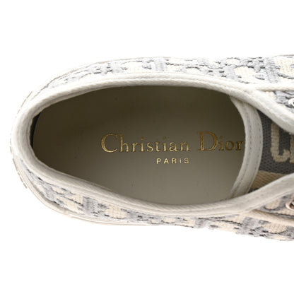 Christian Dior Canvas Oblique Canvas Oblique Walk'N'Dior Platform Sneakers 37 Grey Stone 8 of 9