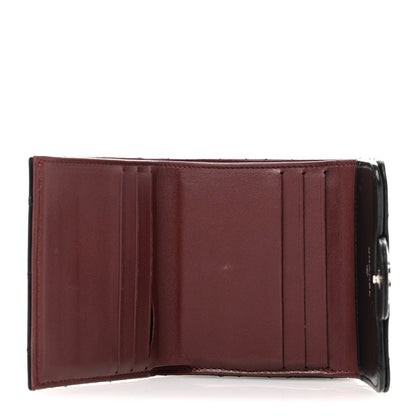 Chanel Lambskin Quilted Tri-Fold Flap Wallet Black 5 of 13