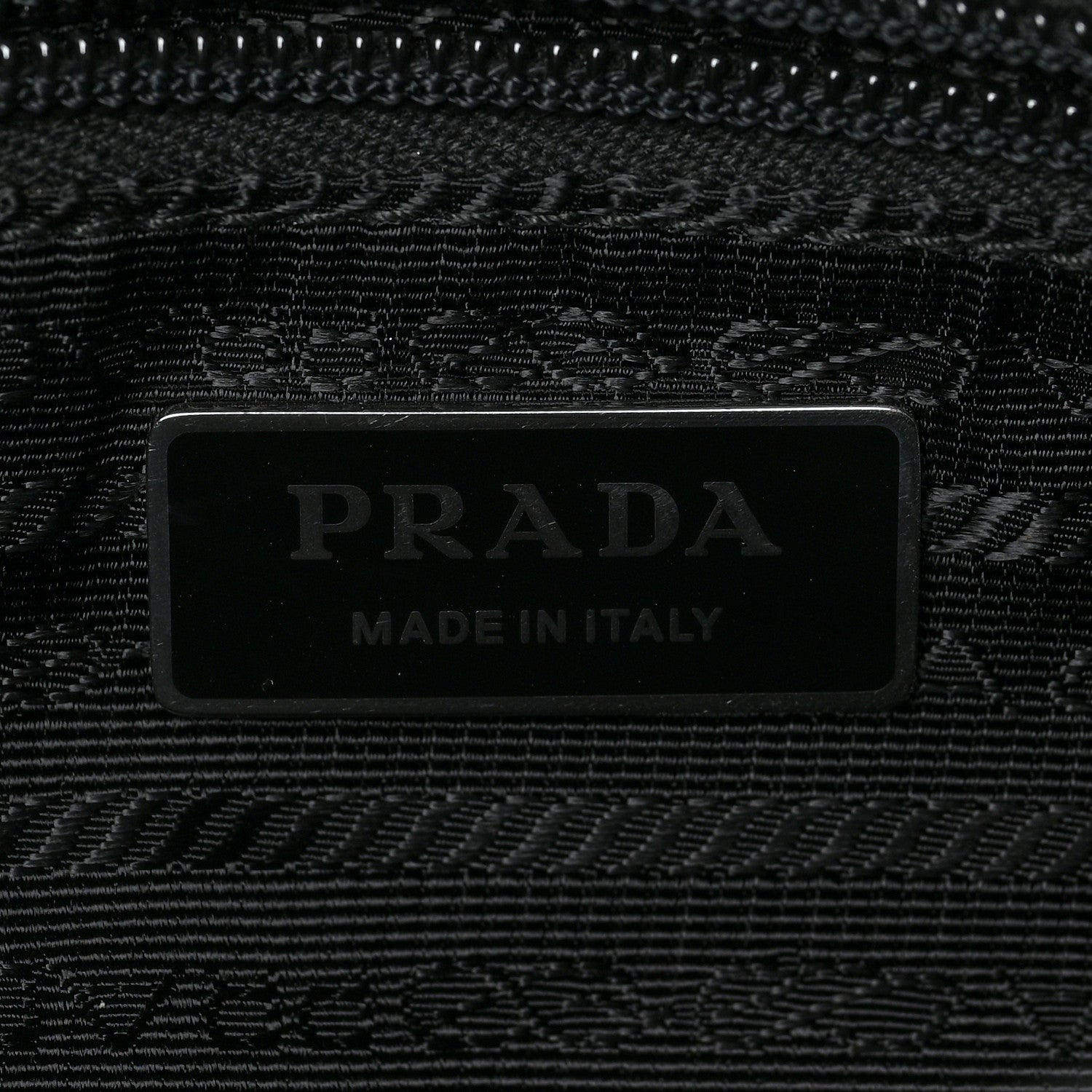 Prada Re-Nylon Vela Saffiano Pocket Double Zip Shoulder Bag Black 6 of 8