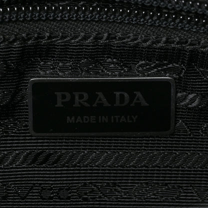 Prada Re-Nylon Vela Saffiano Pocket Double Zip Shoulder Bag Black 6 of 8
