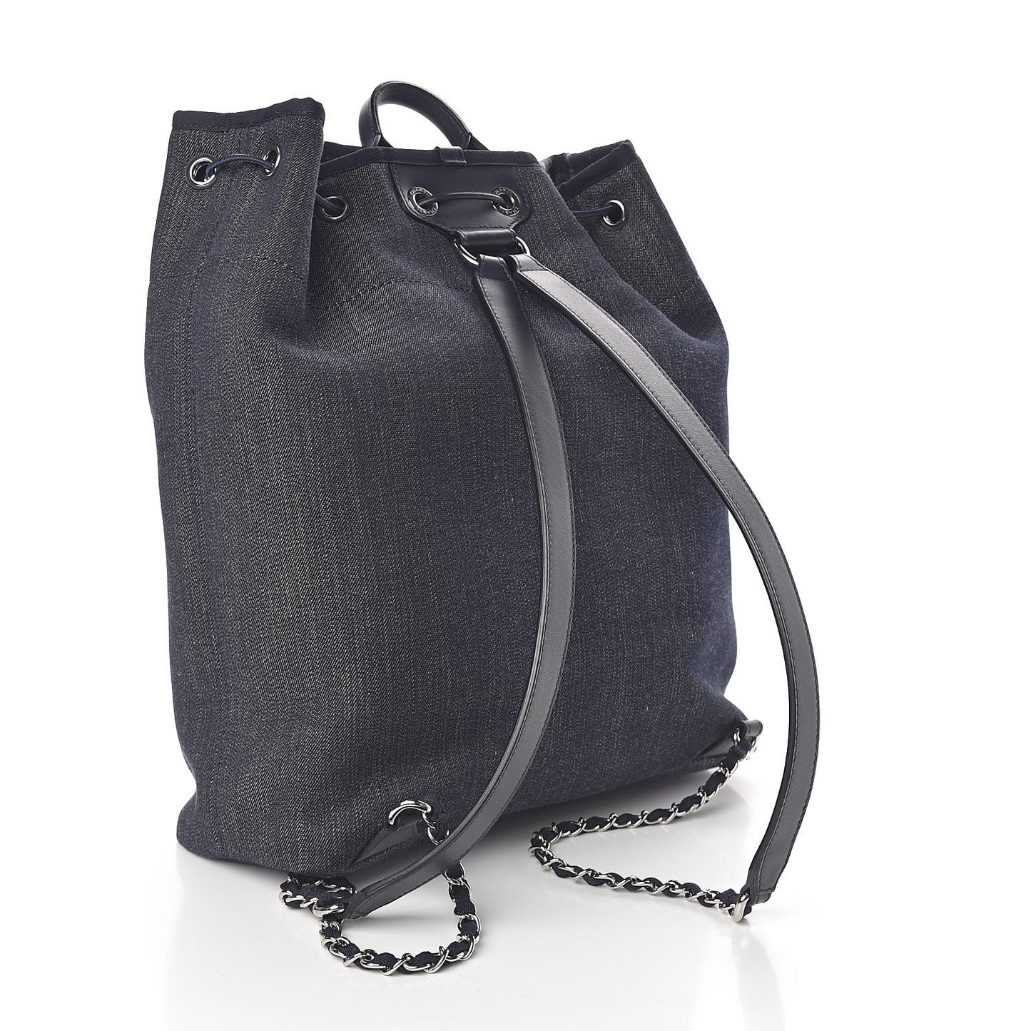 Canvas Large Deauville Backpack Denim Blue