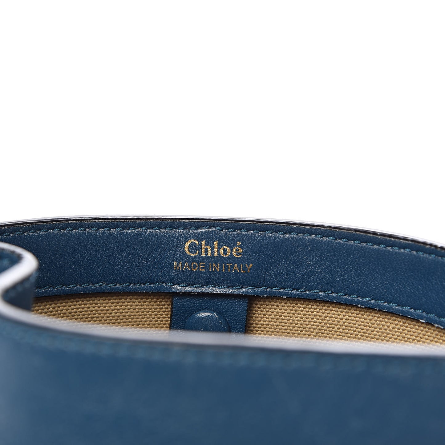 Calfskin Small Emma Bucket Blue