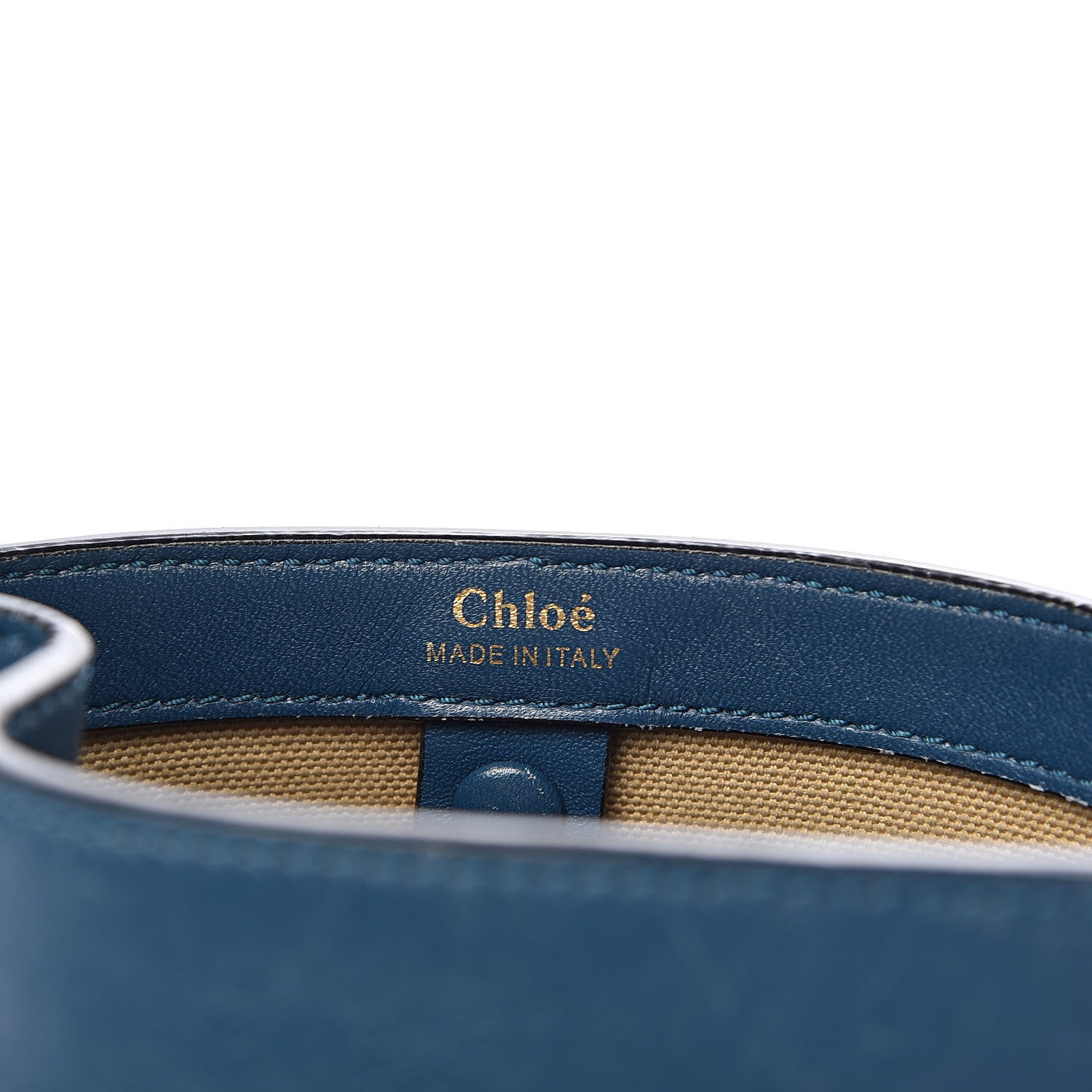 Chloe Calfskin Small Emma Bucket Blue 6 of 16