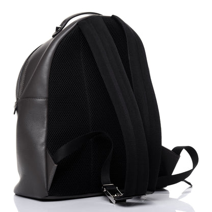 Fendi Vitello Dolce Lace Up Large Backpack Carbone 2 of 14