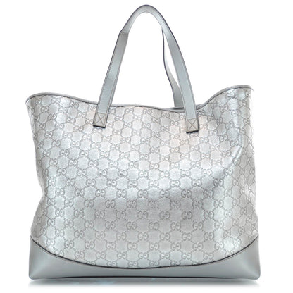 Gucci Guccissima Large Tote Silver 1 of 9