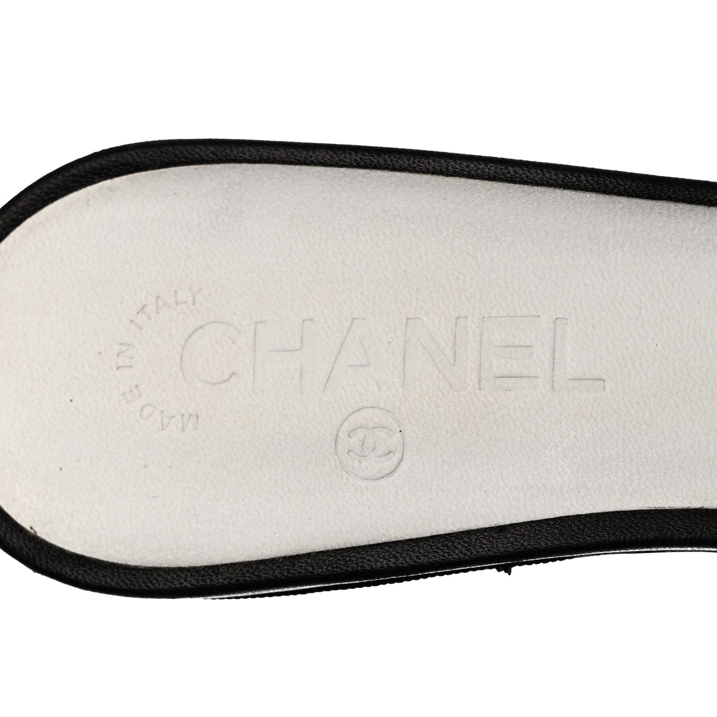 Striped CC Mules 41 Black White