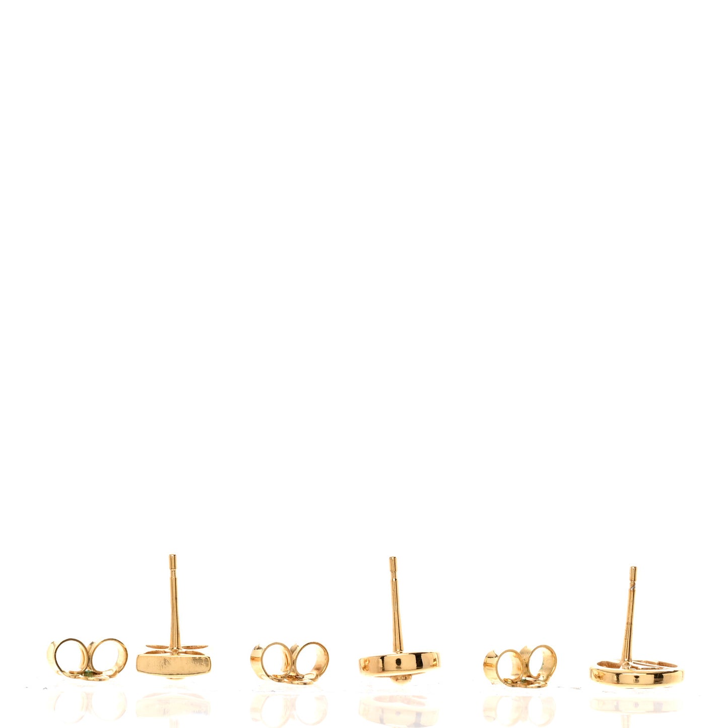 Metal Crazy In Lock Earrings Set Gold