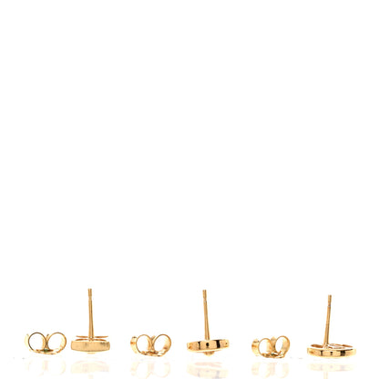Louis Vuitton Metal Crazy In Lock Earrings Set Gold 3 of 5
