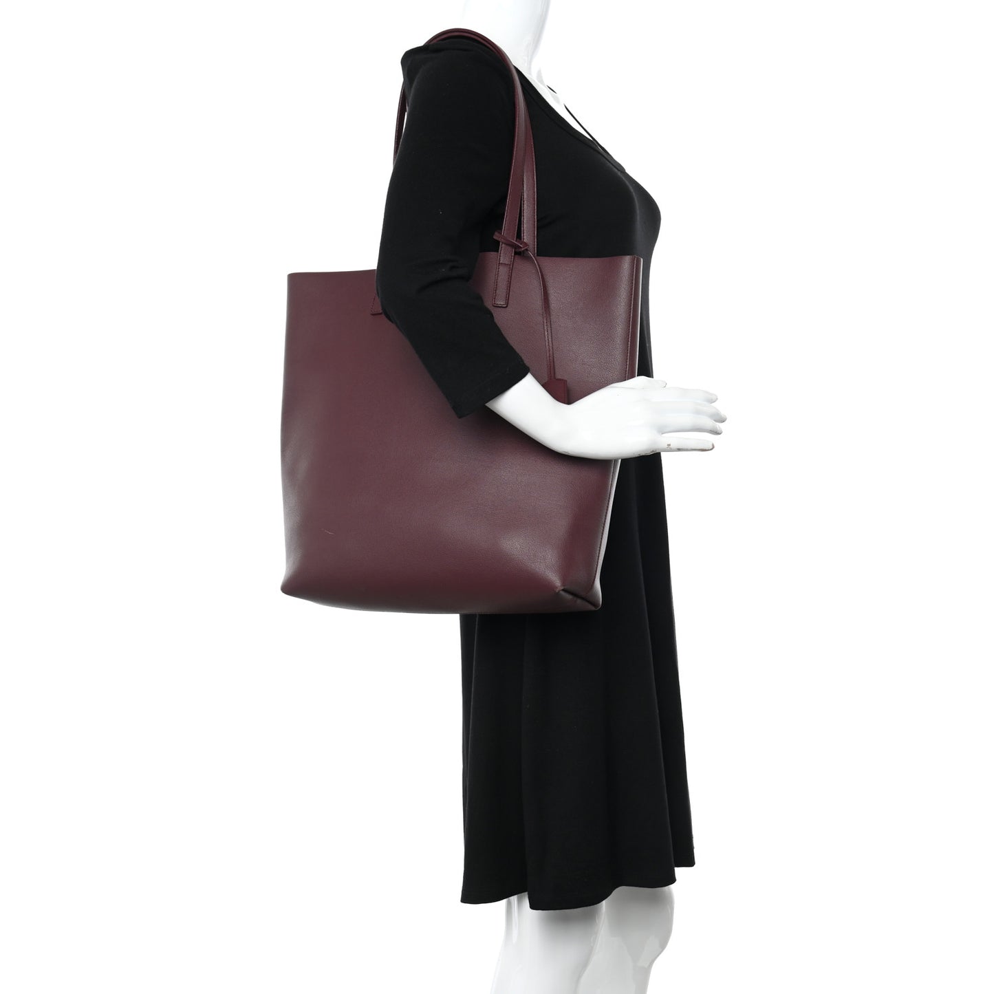 Calfskin Medium Shopping Tote Palissandre