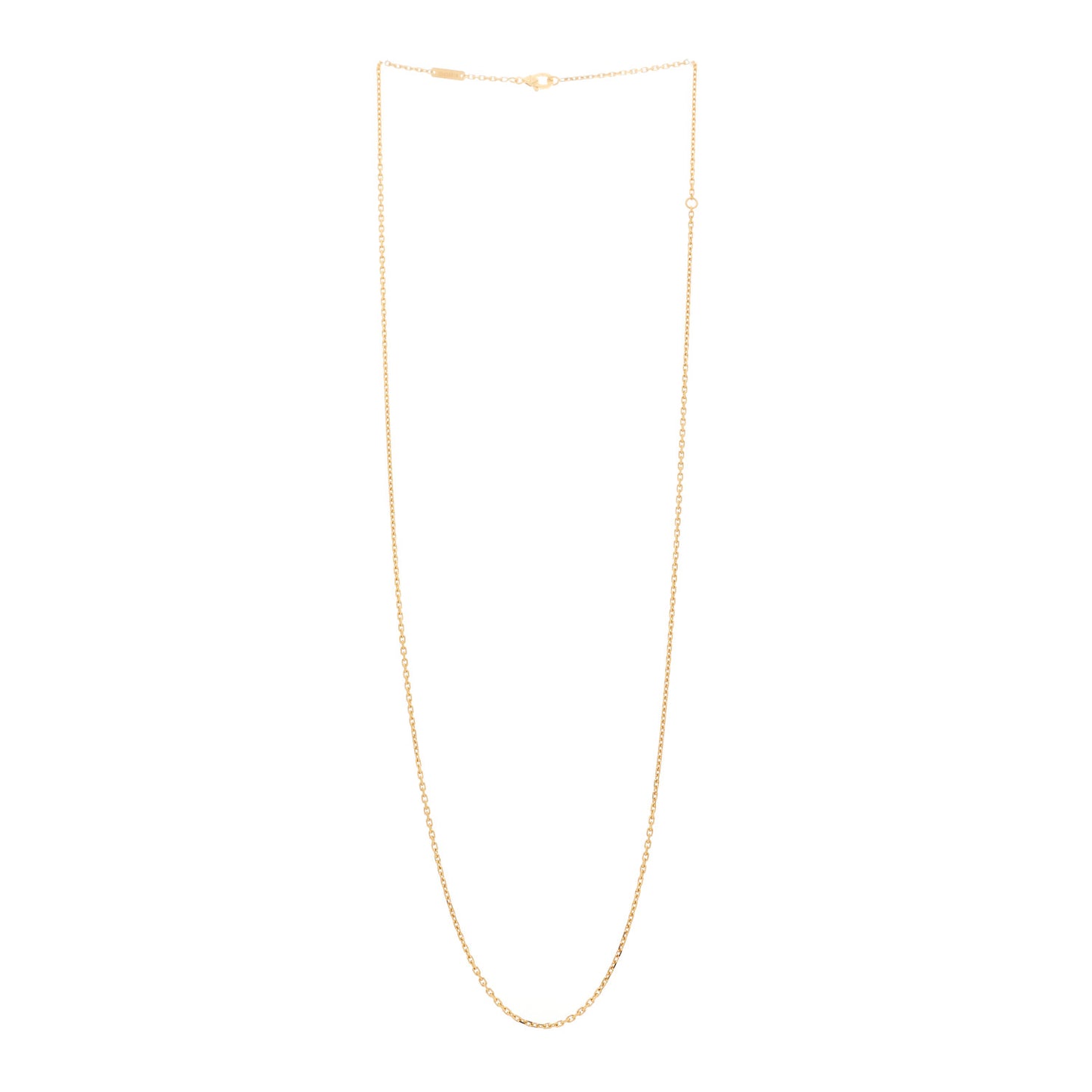 18K Yellow Gold Trace Chain Necklace