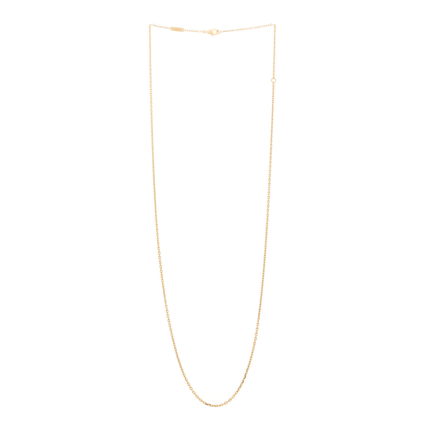 Van Cleef & Arpels 18K Yellow Gold Trace Chain Necklace 3 of 6