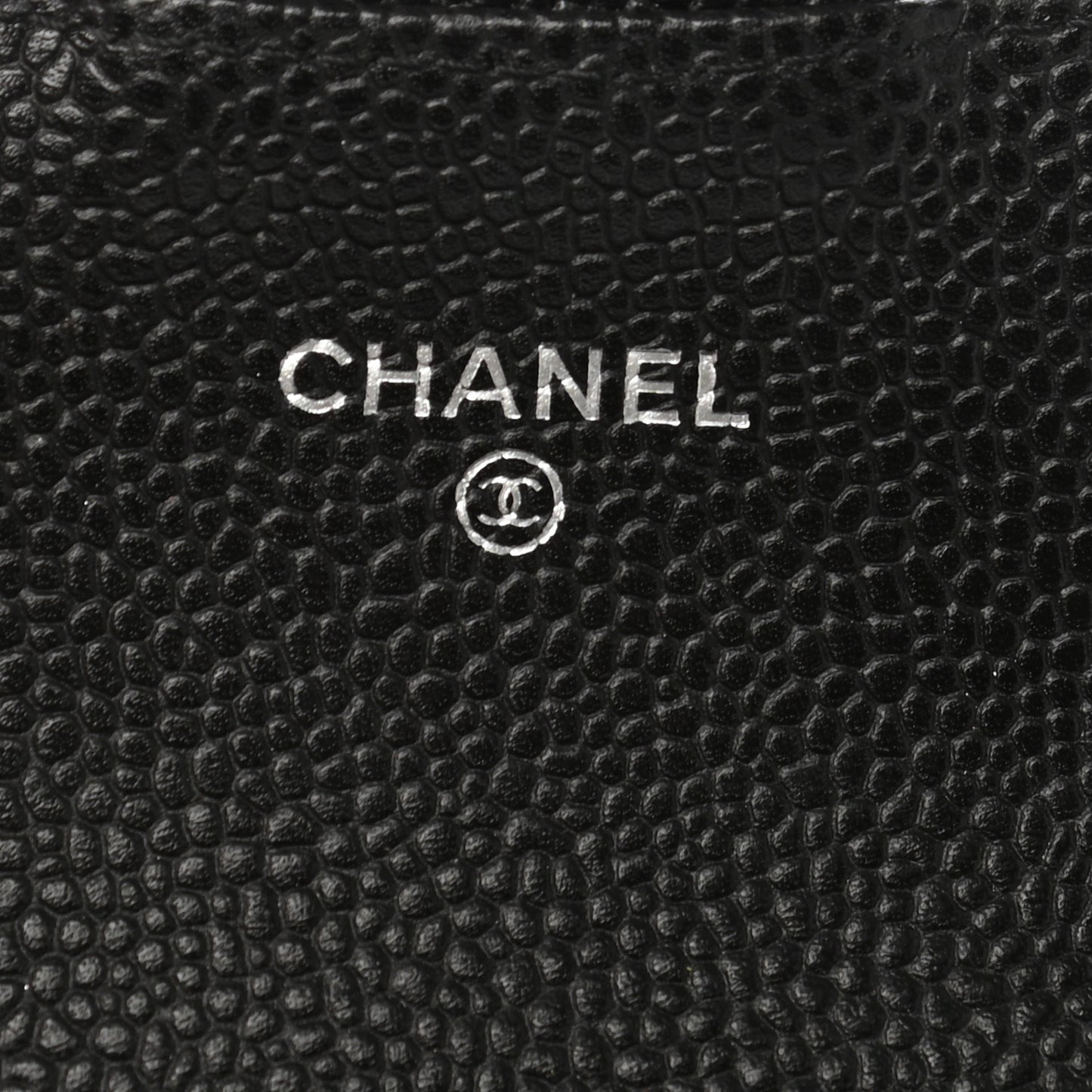 Caviar Quilted Flap Card Holder Black