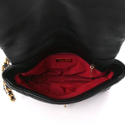 Chanel Goatskin Quilted Large Chanel 19 Flap Black 5 of 11