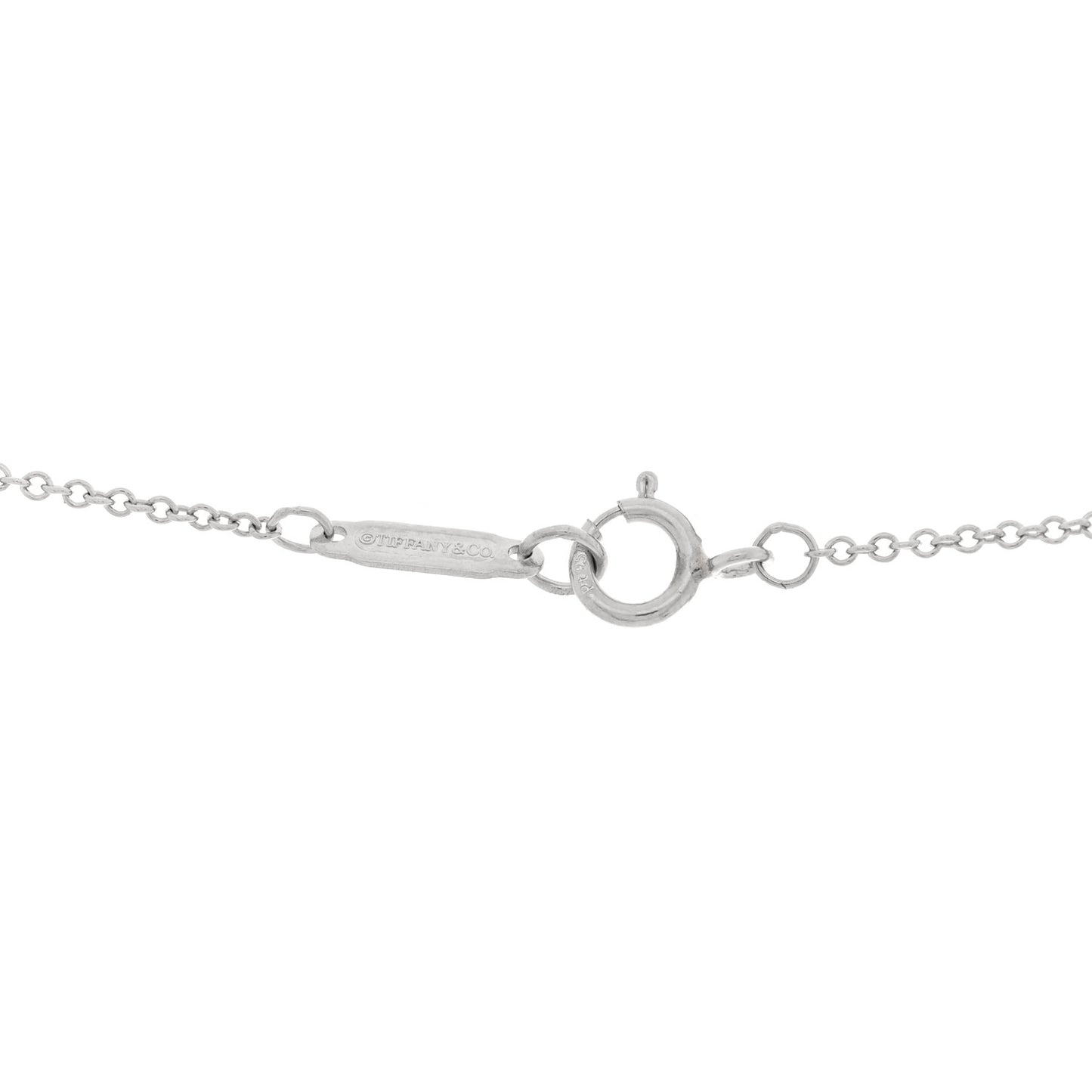 Platinum Diamond Medium Cross Pendant Necklace