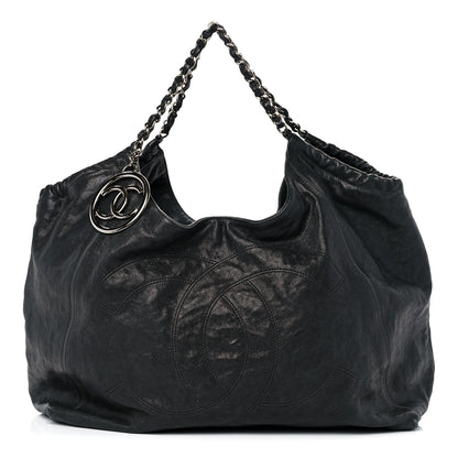 Chanel Distressed Caviar XL Coco Cabas Black 3 of 18